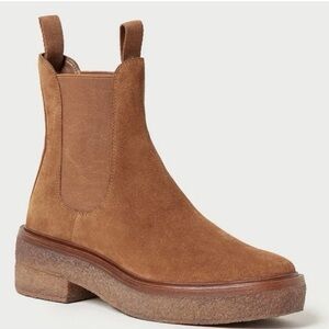 Loeffler Randall Raquel Cacao Suede Chelsea Ankle Boots 11.5